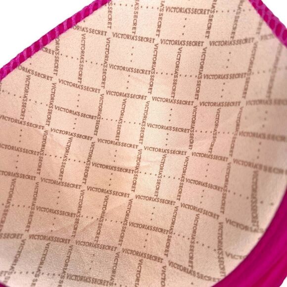 VICTORIA'S SECRET Uplift Semi Demi T-Shirt Bra in Hot Pink Size 32DD - Picture 8 of 10